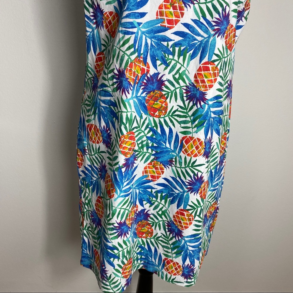 Tabitha Webb Pineapple Shift Sleeveless Tropical … - image 3